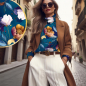 Preview: Wochenend-Aktion: Vintage Flowers First Love Kollektion - Eigenproduktion von Graustufen-Stoffe